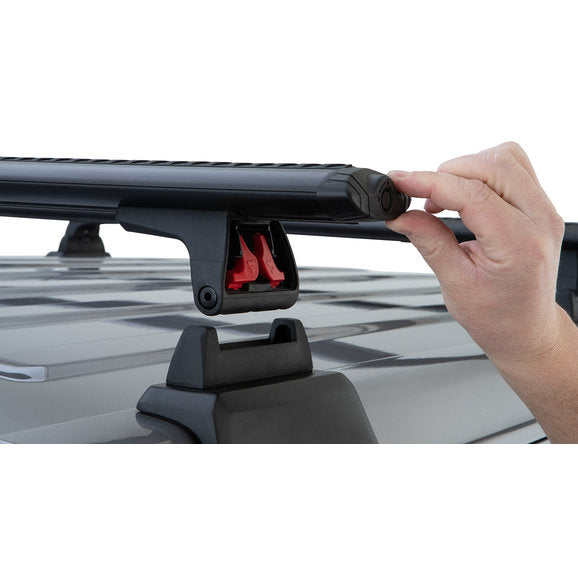 Load image into Gallery viewer, Rhino-Rack Vortex 2-Bar Backbone Roof Rack with Quick Mount Legs for 18-24 Jeep Wrangler JL Unlimited with Hardtop
