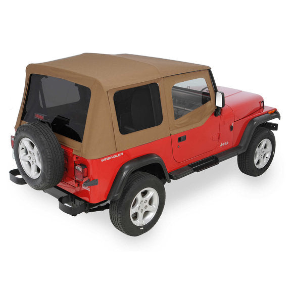 Load image into Gallery viewer, QuadraTop Replacement Soft Top with Upper Doors &amp; Tinted Rear Windows for 88-95 Jeep Wrangler YJ
