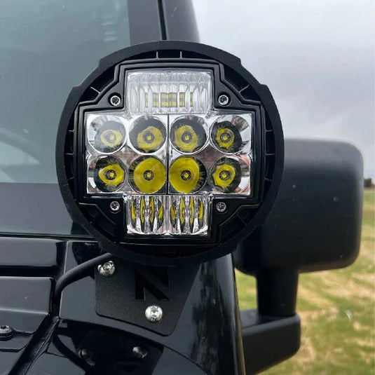 Nacho Offroad Lighting A-Pillar Light Mounts for 07-18 Jeep Wrangler JK