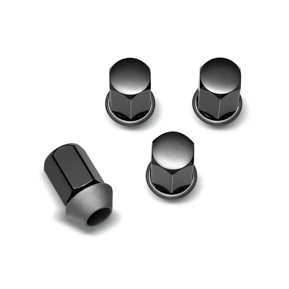 Mopar 82216113AA Black Lug Nut Kit for 18-24 Jeep Wrangler JL and Gladiator JT