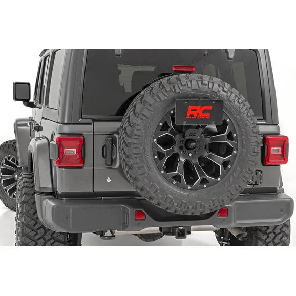 Load image into Gallery viewer, Rough Country 10534 License Plate Adapter for 18-24 Jeep Wrangler JL
