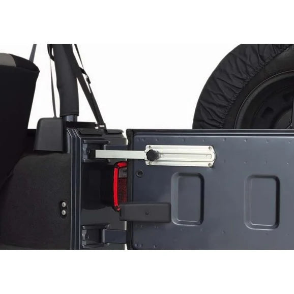 Load image into Gallery viewer, Rugged Ridge 11238.11 Aluminum Tailgate Stop for 87-10 Jeep Wrangler YJ, TJ, JK* &amp; Unlimited
