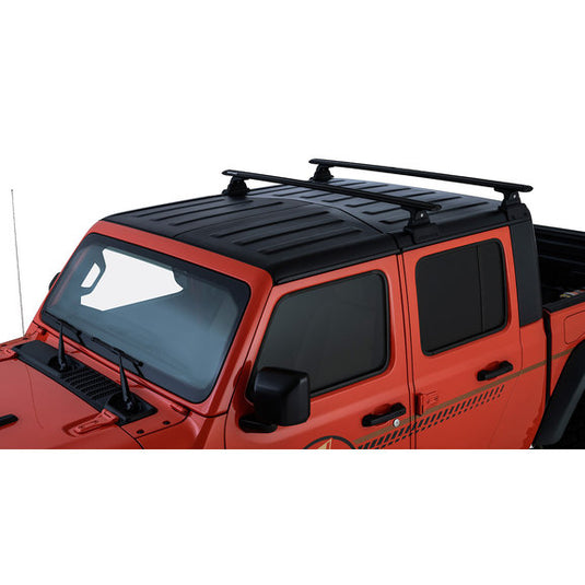 Rhino-Rack JC-00301 Vortex 2-Bar Backbone Roof Rack with RLT600 Quick Mount Legs for 20-22 Jeep Gladiator JT