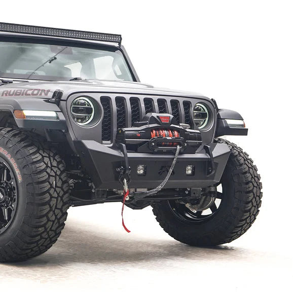 Load image into Gallery viewer, Fab Fours Front Stubby Bumper for 18-22 Jeep Wrangler JL &amp; Gladiator JT
