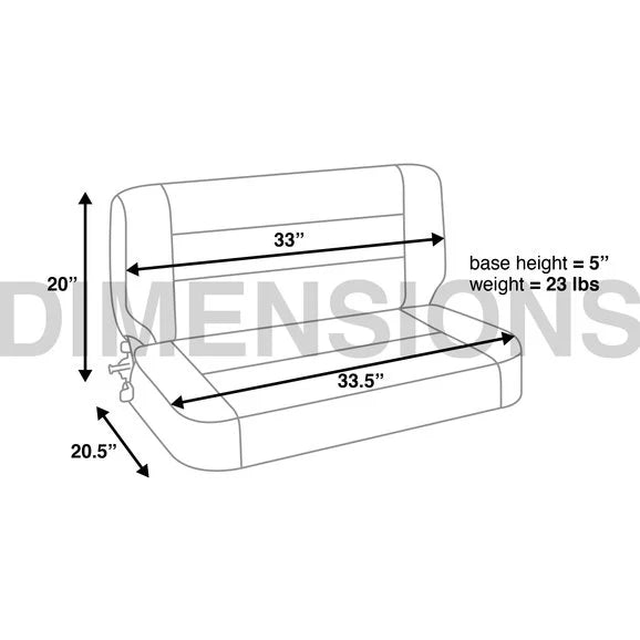 Load image into Gallery viewer, Corbeau Safari Bench Seat
