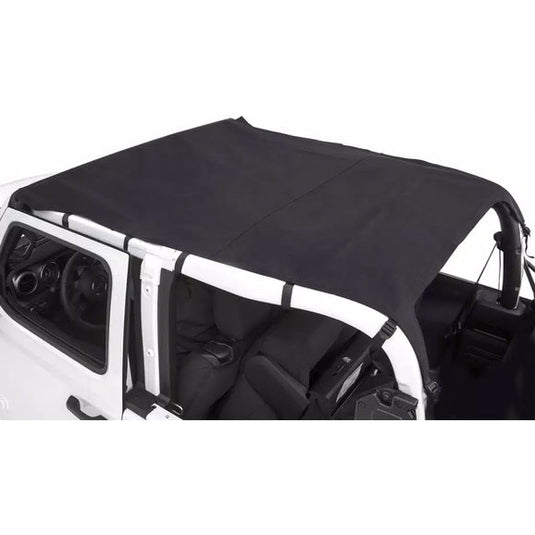 Rugged Ridge 13594.36 Savannah Brief Top in Black Diamond Sailcloth for 20-23 Jeep Gladiator JT