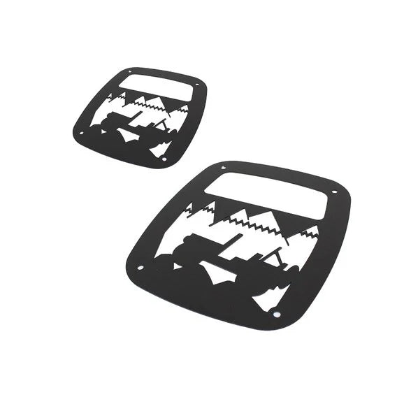 Load image into Gallery viewer, Kentrol 80709 Heritage Tail Light Guards for 1976-06 CJ, YJ and TJ Jeeps
