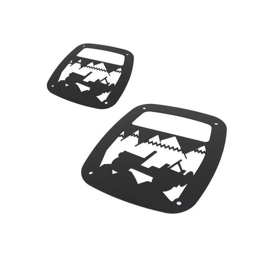 Kentrol 80709 Heritage Tail Light Guards for 1976-06 CJ, YJ and TJ Jeeps