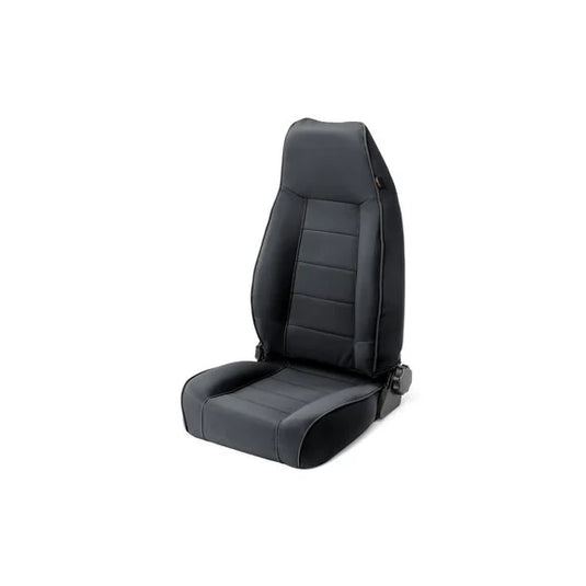 Rugged Ridge Premium Reclining Bucket Seat in Black Denim for 76-02 Jeep CJ, Wrangler YJ & TJ