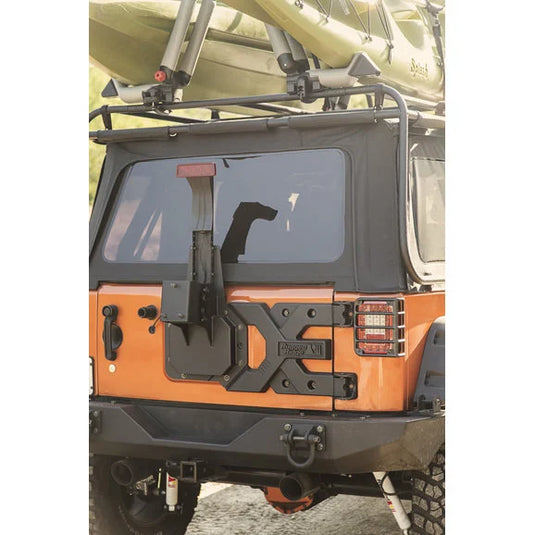 Rugged Ridge 11546.50 Spartacus HD Tire Carrier for 07-18 Jeep Wrangler JK