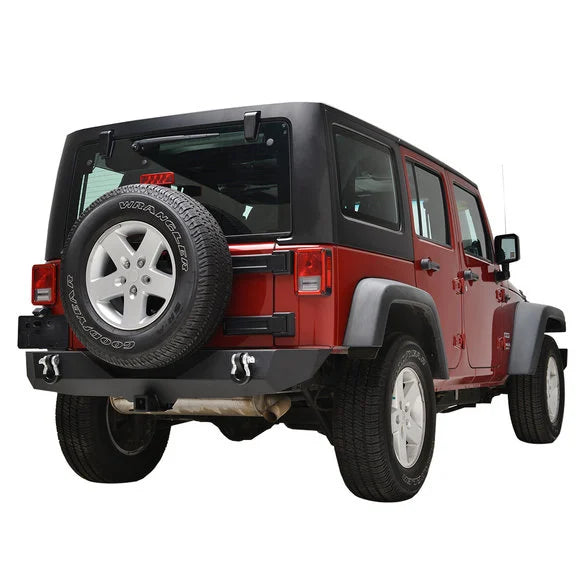 Load image into Gallery viewer, Paramount Automotive 51-0310 Heavy Duty Rock Crawler Rear Bumper for 07-18 Jeep Wrangler JK
