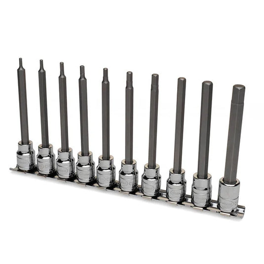 Eastwood 10-Piece 3/8" Drive Long Hex Bit Set