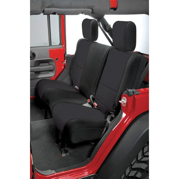 Load image into Gallery viewer, Rugged Ridge Custom Fit Neoprene Rear Seat Covers for 07-18 Jeep Wrangler Unlimited JK 4 Door
