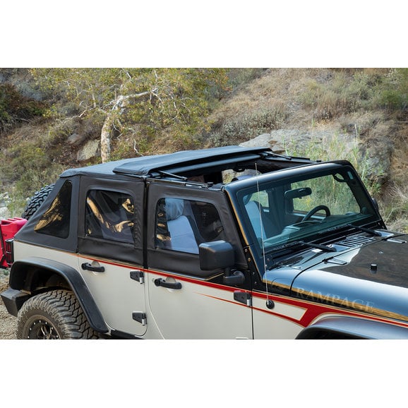 Load image into Gallery viewer, Rampage Products 139835 TrailView Soft Top for 07-18 Jeep Wrangler JKU 4 Door
