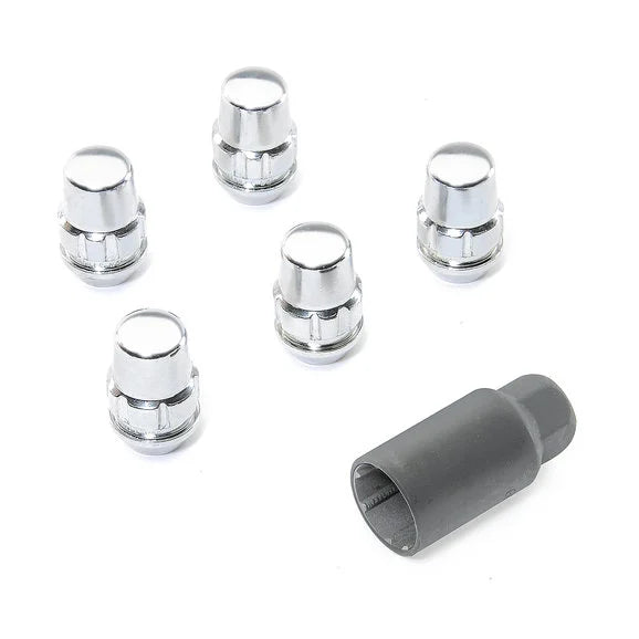 Gorilla Automotive 71481NB5 Gorilla High Security Wheel Lock Set in Chrome for Jeep Vehicles