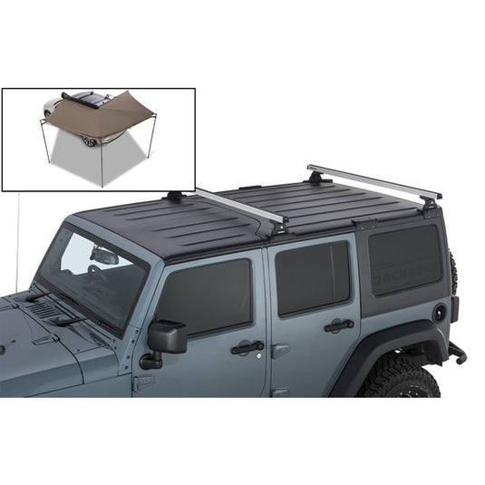 Rhino-Rack Heavy Duty 2-Bar Backbone Roof Rack for 07-18 Jeep Wrangler Unlimited JK Hardtop