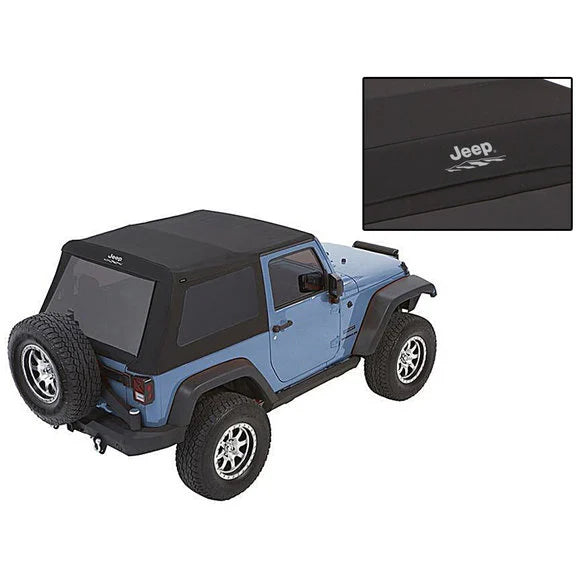 Load image into Gallery viewer, Bestop Jeep Logo Trektop Glide Soft Top for 07-18 Jeep Wrangler JK 2-Door
