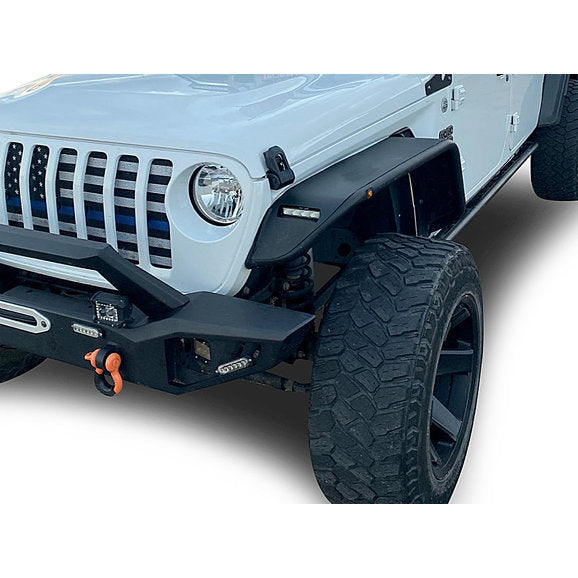 Load image into Gallery viewer, Black Horse Off Road AFB-WR19 Armour Front Bumper w/ Winch Slot for 18-24 Jeep Wrangler JL &amp; Gladiator JT
