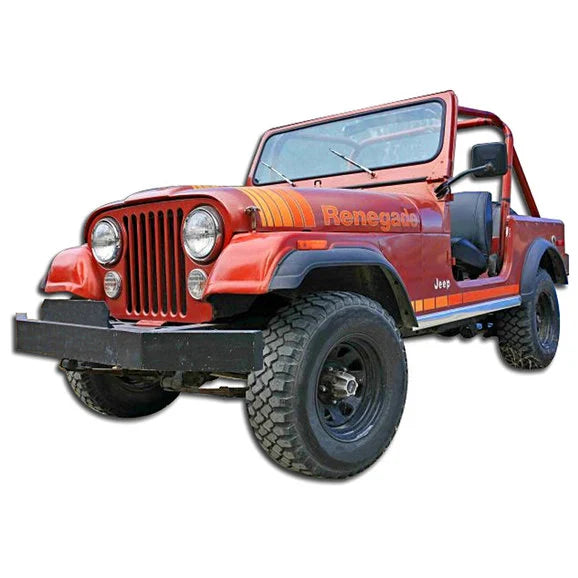 Load image into Gallery viewer, Phoenix Graphix Renegade Vinyl Hood Graphics Kit for 79-80 Jeep CJ5 &amp; CJ7
