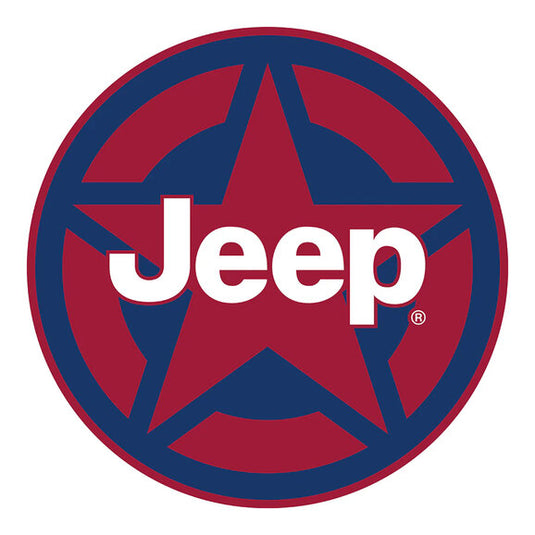 Jeep Merchandise 4" Jeep Logo Circle Jeep Sticker