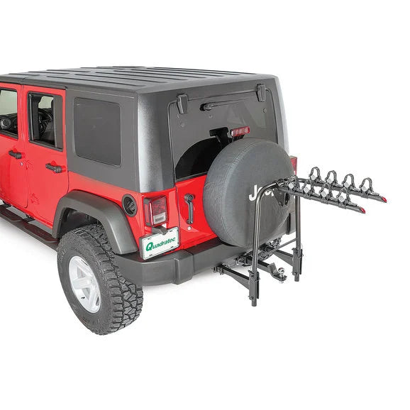 Load image into Gallery viewer, VersaHitch with Bike Rack, Jeep Logo Hitch Plug &amp; Wiring Kit for 07-18 Jeep Wrangler JK
