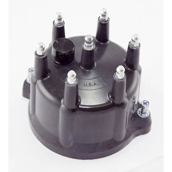 OMIX 17244.11 Distributor Cap for 94-99 Jeep Wrangler YJ, Wrangler TJ, Cherokee XJ, Grand Cherokee ZJ & Grand Cherokee WJ with 4.0L 6 Cylinder Engine