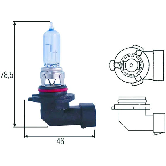 Load image into Gallery viewer, Hella H83165241 Halogen HB3 Single Filament Bulb
