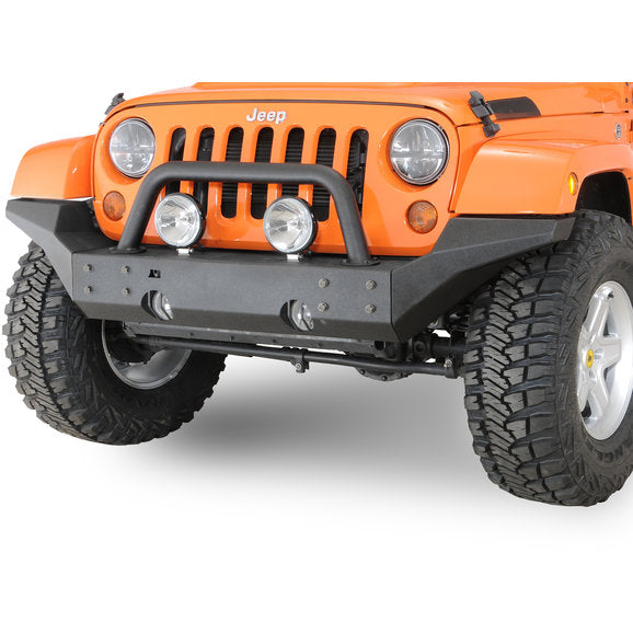 Rugged Ridge 11540.24 XHD Front Bumper High Clearance Ends in Textured Black for 07-18 Jeep Wrangler JK