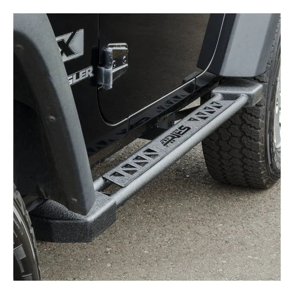 Load image into Gallery viewer, Aries 2074100 Rocker Steps for 07-18 Jeep Wrangler JK 2-Door
