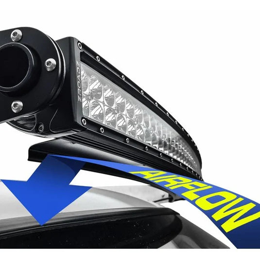 ZROADZ Noise Cancelling Wind Diffuser with 50" ZROADZ or similar style Double LED Light Bar