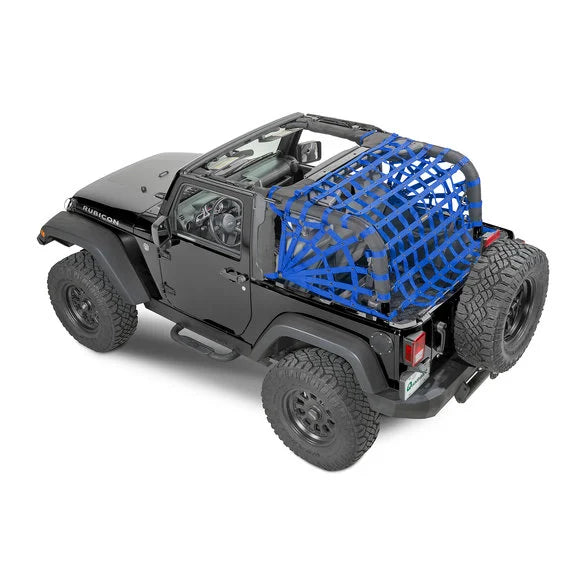 Load image into Gallery viewer, Dirtydog 4X4 Rear Spider Netting for 07-18 Jeep Wrangler JK 2 Door
