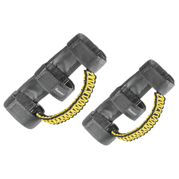 Load image into Gallery viewer, Quadratec 550 Paracord Front Grab Handle Pair for 97-23 Jeep Wrangler JL, JT, JK &amp; TJ
