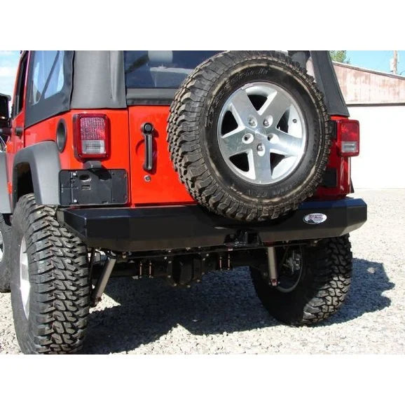 Mountain Off-Road JRB801PC Rear Bumper in Black for 07-18 Jeep Wrangler JK