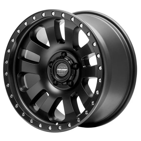 Pro Comp Prodigy Wheel in Satin Black for 07-18 Jeep Wrangler JK and 99-18 Grand Cherokee WJ, WK, & WK2