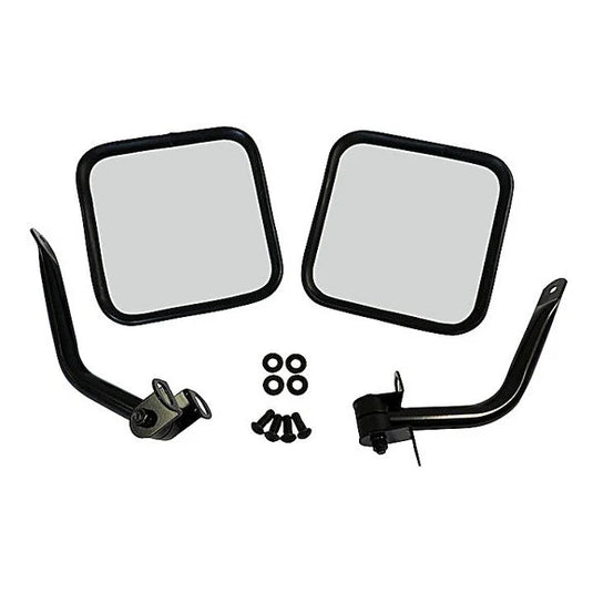 Crown Automotive RT30002 Black Mirror Kit for 76-95 Jeep CJ and Wrangler YJ