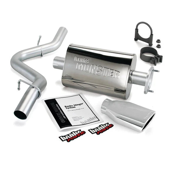 Banks Power Monster Exhaust for 04-06 Jeep Wrangler TJ with 4.0L