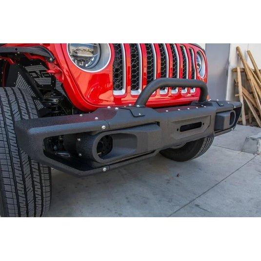 DV8 Offroad FBJL-10 Front Modular Bumper with Bull Bar for 18-24 Jeep Wrangler JL Unlimited & Gladiator JT