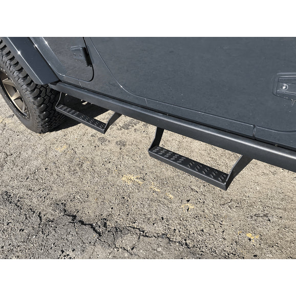 Trigger 15000 Rubicon Slider Steps for 07-18 Jeep Wrangler Rubicon & Wrangler Unlimited Rubicon JK with Factory Rock Rails