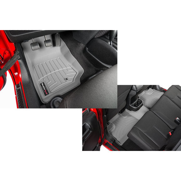 Load image into Gallery viewer, WeatherTech DigitalFit Front &amp; Rear FloorLiner for 07-13 Jeep Wrangler Unlimited JK
