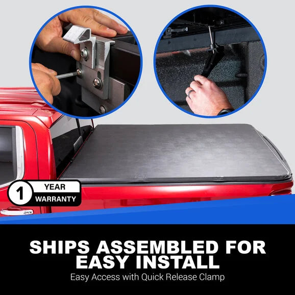 Load image into Gallery viewer, TACTIK Tri-Fold Hard Panel Vinyl Coated Truck Bed Tonneau Cover for 15-23 Ford F-150
