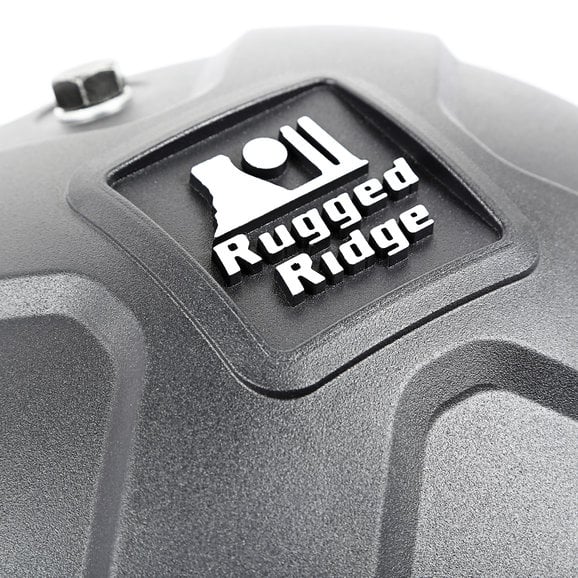 Load image into Gallery viewer, Rugged Ridge 16595.14 Boulder Aluminum Differential Cover in Black for Dana 35 Axle Assemblies
