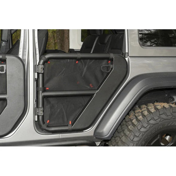 Rugged Ridge Fortis Tube Door Covers for 18-24 Jeep Wrangler JL & Gladiator JT