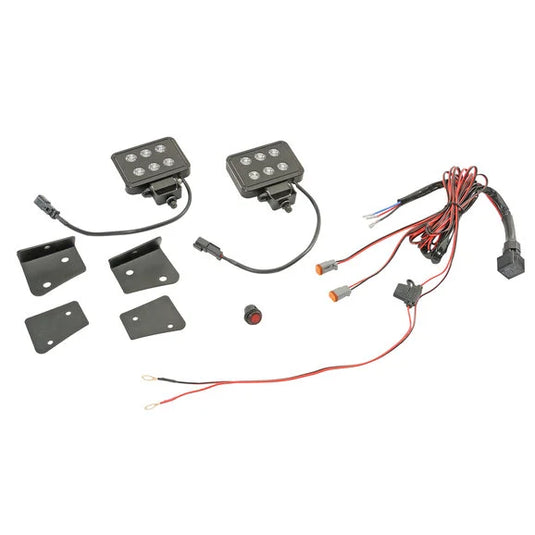 Putco 10004JK Luminix 4 x 6" LED Light Kit with A Pillar Mount for 07-18 Jeep Wrangler JK