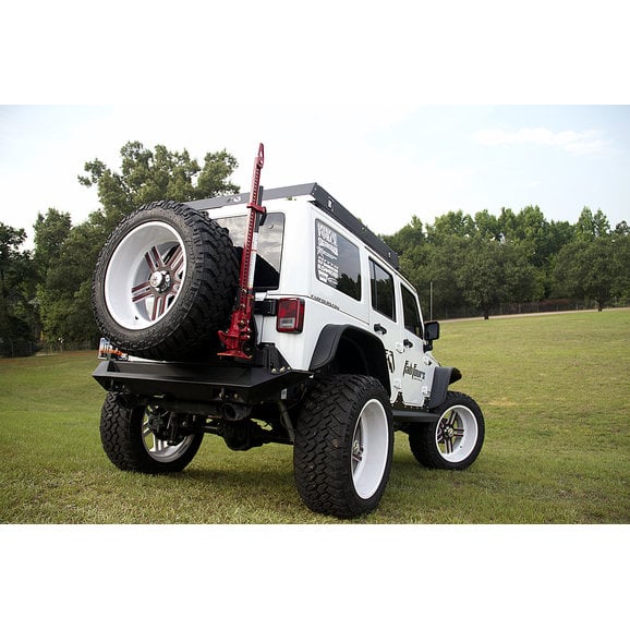 Fab Fours M1450-1 Hi-Lift Jack Carrier for 07-18 Jeep Wrangler JK with Fab Fours Rear Bumper