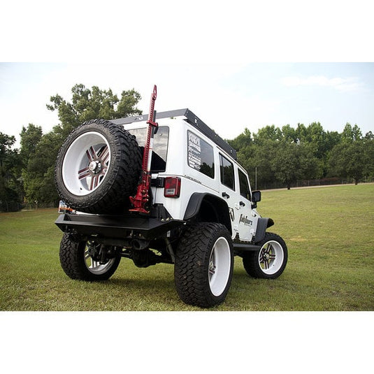 Fab Fours M1450-1 Hi-Lift Jack Carrier for 07-18 Jeep Wrangler JK with Fab Fours Rear Bumper