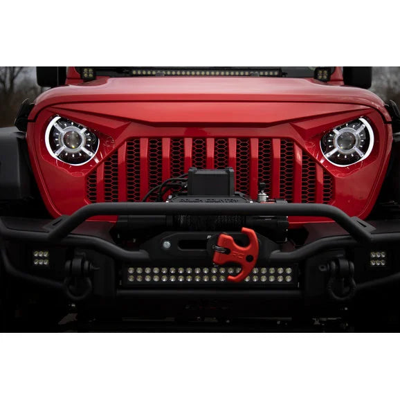 Load image into Gallery viewer, Rough Country RCH5300 9 Inch LED Halo Projector Headlights for 18-24 Jeep Wrangler JL &amp; 20-24 Gladiator JT
