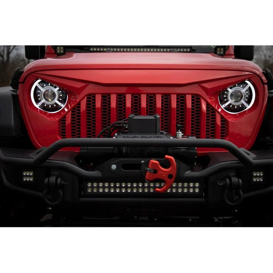 Rough Country RCH5300 9 Inch LED Halo Projector Headlights for 18-24 Jeep Wrangler JL & 20-24 Gladiator JT