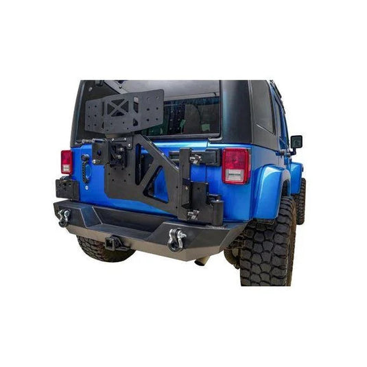 Paramount Automotive 81-10403 Rear Body Width Bumper for 07-18 Jeep Wrangler JK