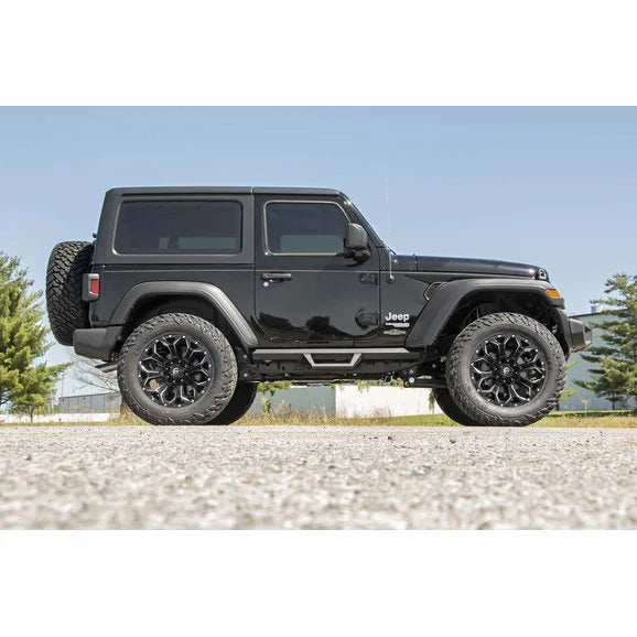 Load image into Gallery viewer, Rough Country 90761 Contoured Drop Steps for 18-24 Jeep Wrangler JL
