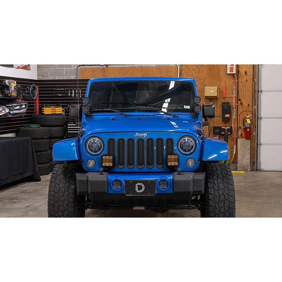 Load image into Gallery viewer, Diode Dynamics DD7282P Stage Series Bumper Bracket Kit for 07-18 Jeep Wrangler JK
